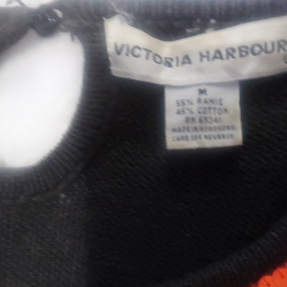 6 For $10 Black Vintage Sweater with Multicolor Sequin Embellishment - Picture 4 of 13